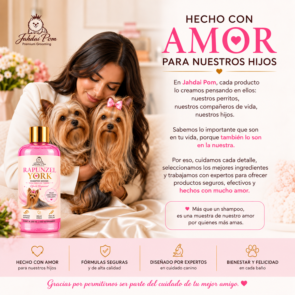 Rapunzel York Shampoo para Yorkshire Terrier