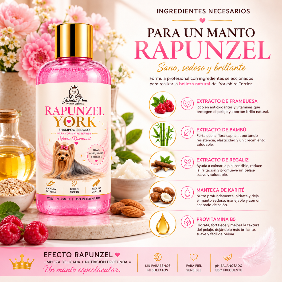 Rapunzel York  Shampoo para Yorkshire Terrier