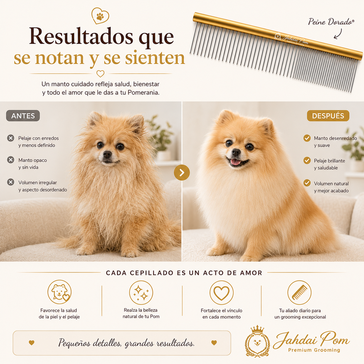 Peine Dorado